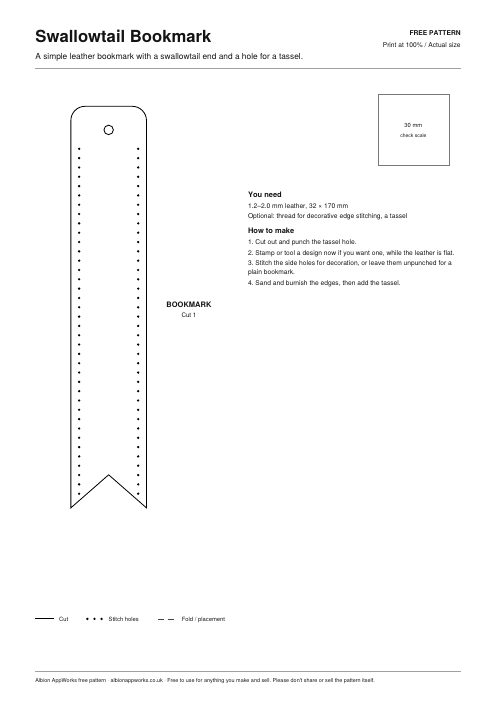 10 Free Leather Patterns for Beginners (Printable PDFs)